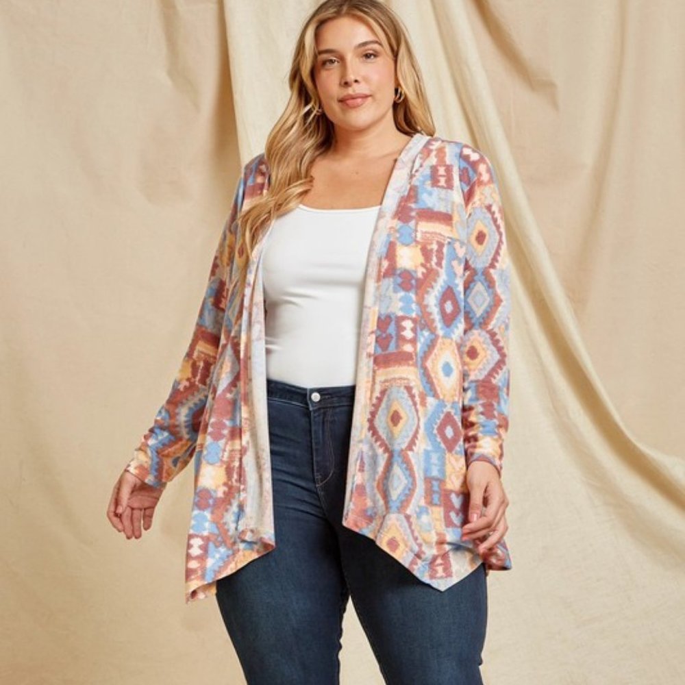 AZTEC PRINT CARDIGAN